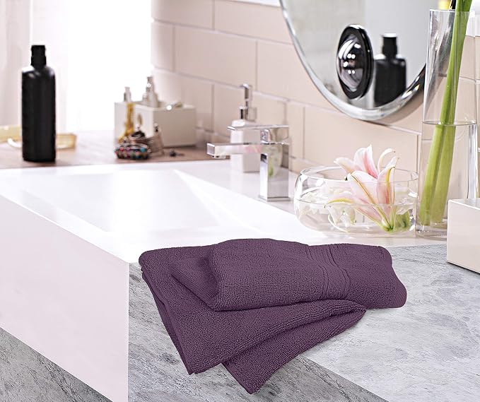 Utopia Towels 12 Pack Premium Hand Towels Set, 16 by 28 inches, 100% Ring Spun Cotton, Ultra Soft and Highly Absorbent 600GSM Towels for Bathroom, Gym, Shower, Hotel, and Spa, Plum