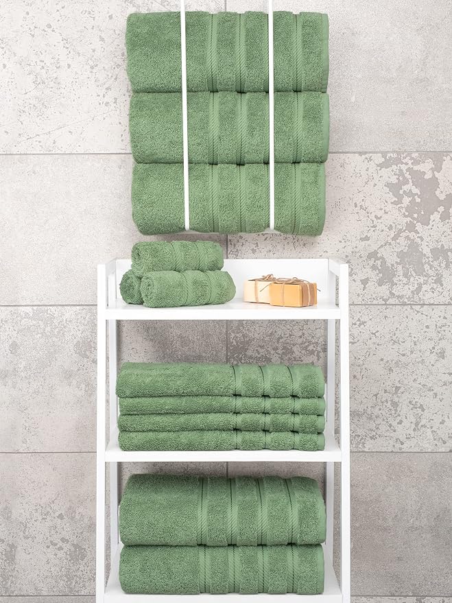 American Soft Linen 100% Cotton Luxury Turkish Towels, 4 PC Bath Towel Set | Soft Absorbent Quick Dry OEKO Tex Standard 100 Certificated Durable Machine Washable Premium Hotel Quality
