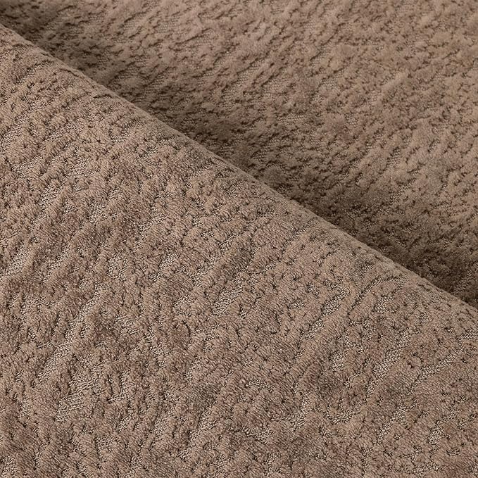 Pauwer Bathroom Rugs Sets 3 Piece, Ultra Thin Bath Mat Set, Brown | Non Slip Washable, Quick Dry, Super Absorbent, U-shaped Contour Toilet Rug, Low Pile, For Floor Sink Shower Room
