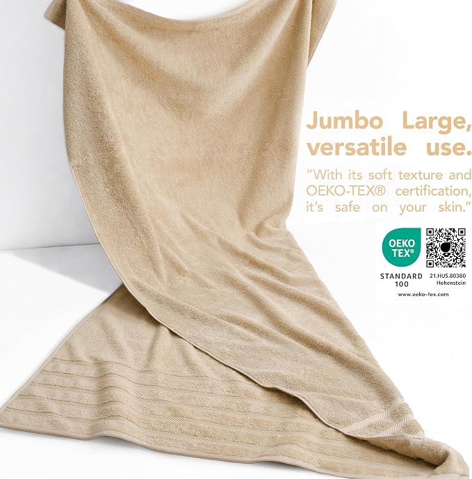 American Soft Linen 100% Cotton Luxury Turkish Towels, 35x70 XL Bath Sheet | Soft Absorbent Quick Dry OEKO Tex Standard 100 Certificated Durable Machine Washable Premium Hotel Quality