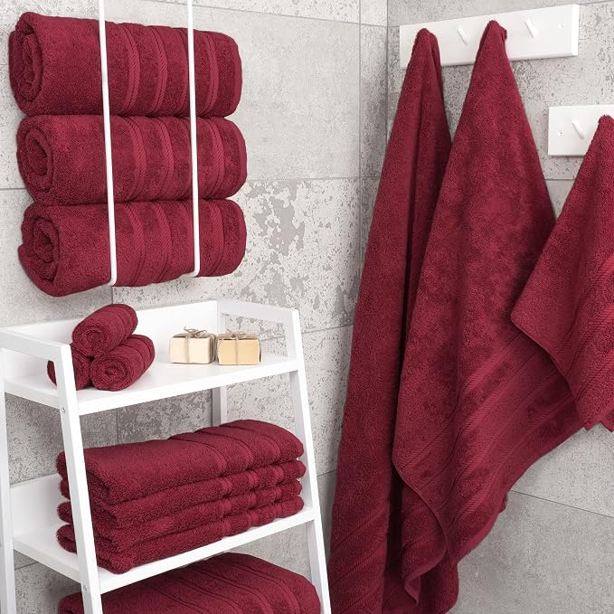 American Soft Linen 100% Cotton Luxury Turkish Towels, 4 PC Bath Towel Set | Soft Absorbent Quick Dry OEKO Tex Standard 100 Certificated Durable Machine Washable Premium Hotel Quality