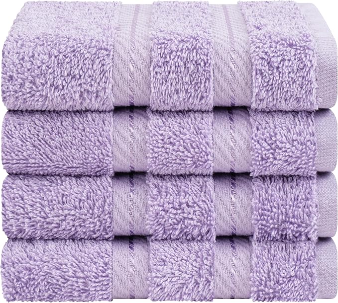 American Soft Linen 100% Cotton Luxury Turkish Towels, 4 PC Washcloth Set | Soft Absorbent Quick Dry OEKO Tex Standard 100 Certificated Durable Machine Washable Premium Hotel Quality