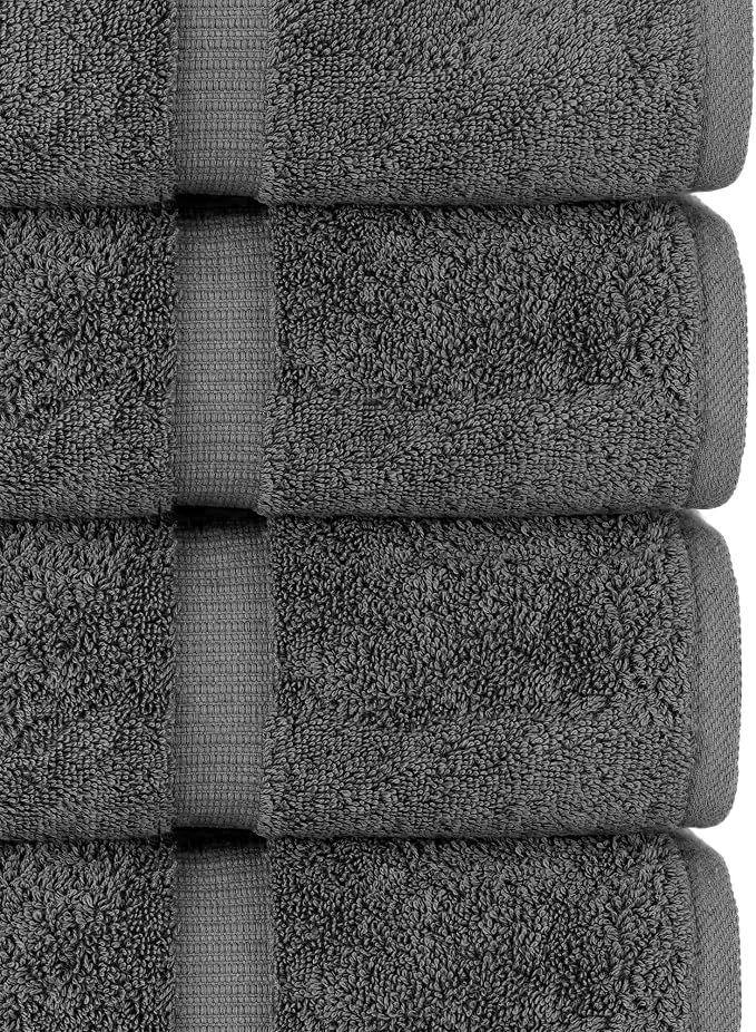 Chakir Turkish Linens, 100% Cotton Premium Quality Turkish Bath Sheets (35''x70'' Large Bath Sheet Towels - Dark Gray) | 100% cotton bath sheets, 35x70 oversized, OEKO-TEX certified, soft plush and absorbent