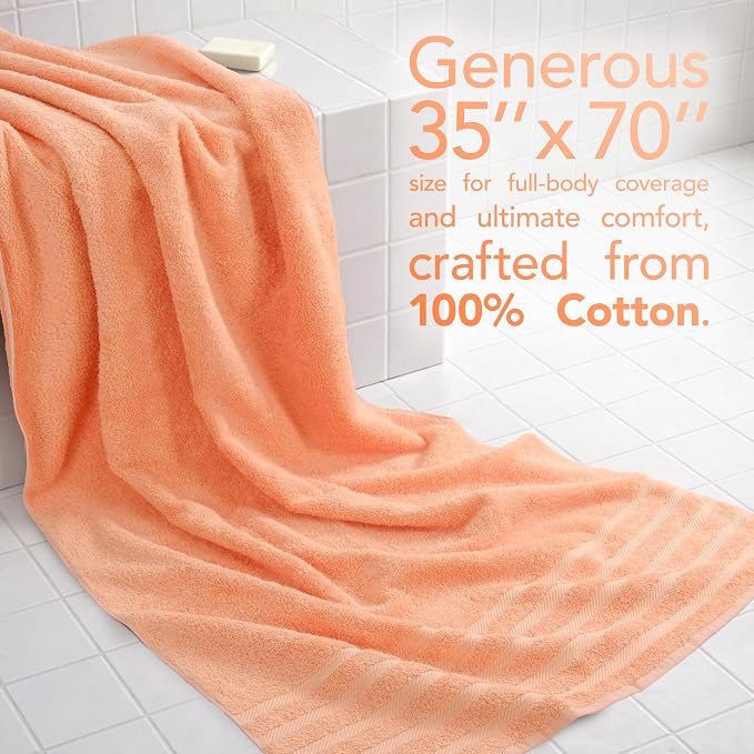 American Soft Linen 100% Cotton Luxury Turkish Towels, 35x70 XL Bath Sheet | Soft Absorbent Quick Dry OEKO Tex Standard 100 Certificated Durable Machine Washable Premium Hotel Quality