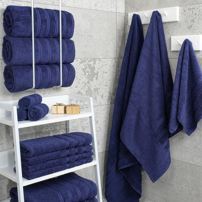 American Soft Linen 100% Cotton Luxury Turkish Towels, 4 PC Bath Towel Set | Soft Absorbent Quick Dry OEKO Tex Standard 100 Certificated Durable Machine Washable Premium Hotel Quality