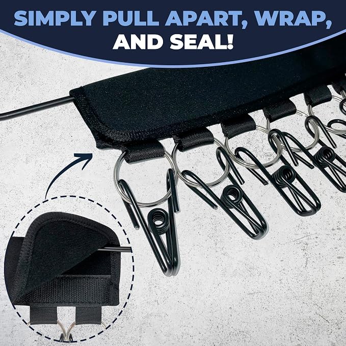 PackHatUSA The Original 18 Hat Organizer and Hat Rack for Your Closet - Transform Clothing Hangers into Hat Racks for Baseball Caps - Make Hat Storage Easy - Universal Fit Hat Holder