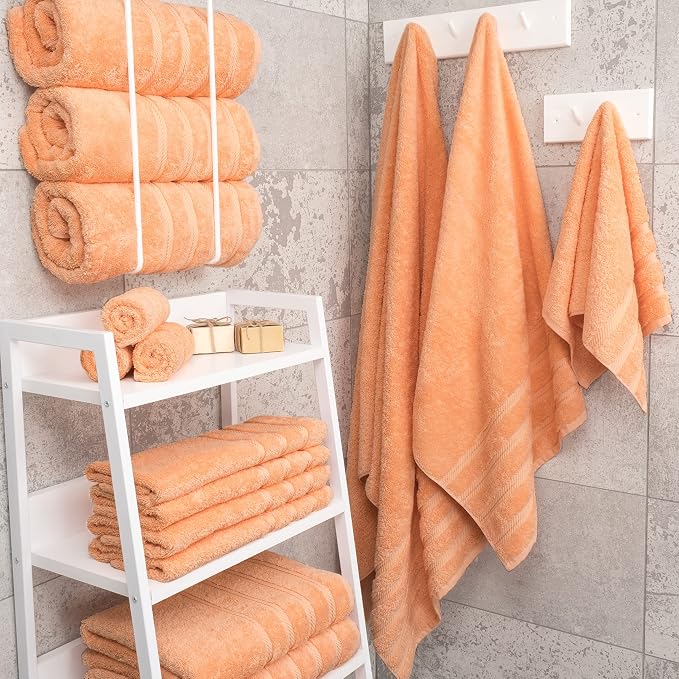 American Soft Linen 100% Cotton Luxury Turkish Towels, 4 PC Bath Towel Set | Soft Absorbent Quick Dry OEKO Tex Standard 100 Certificated Durable Machine Washable Premium Hotel Quality