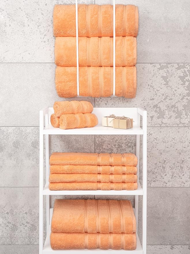 American Soft Linen 100% Cotton Luxury Turkish Towels, 4 PC Bath Towel Set | Soft Absorbent Quick Dry OEKO Tex Standard 100 Certificated Durable Machine Washable Premium Hotel Quality