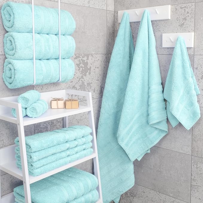 American Soft Linen 100% Cotton Luxury Turkish Towels, 4 PC Bath Towel Set | Soft Absorbent Quick Dry OEKO Tex Standard 100 Certificated Durable Machine Washable Premium Hotel Quality