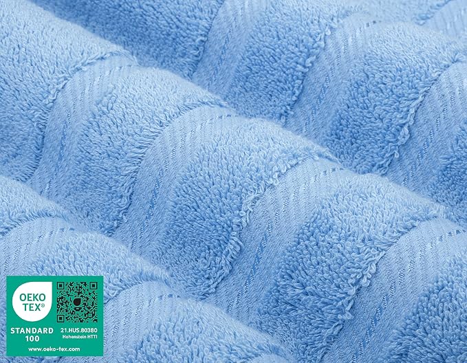 American Soft Linen 100% Cotton Luxury Turkish Towels, 6 Piece Towel Set | Soft Absorbent Quick Dry OEKO Tex Standard 100 Certificated Durable Machine Washable Premium Hotel Quality