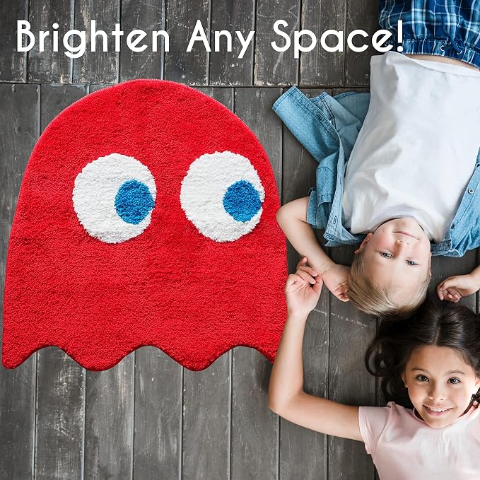 Evovee Red Bathroom Rugs Cute Bath Mat Funny Decor Shower Red Rugs Funky Bedroom Aesthetic Fun Round Preppy Cool Apartment College Novelty Washable Bathmat Game Room Retro