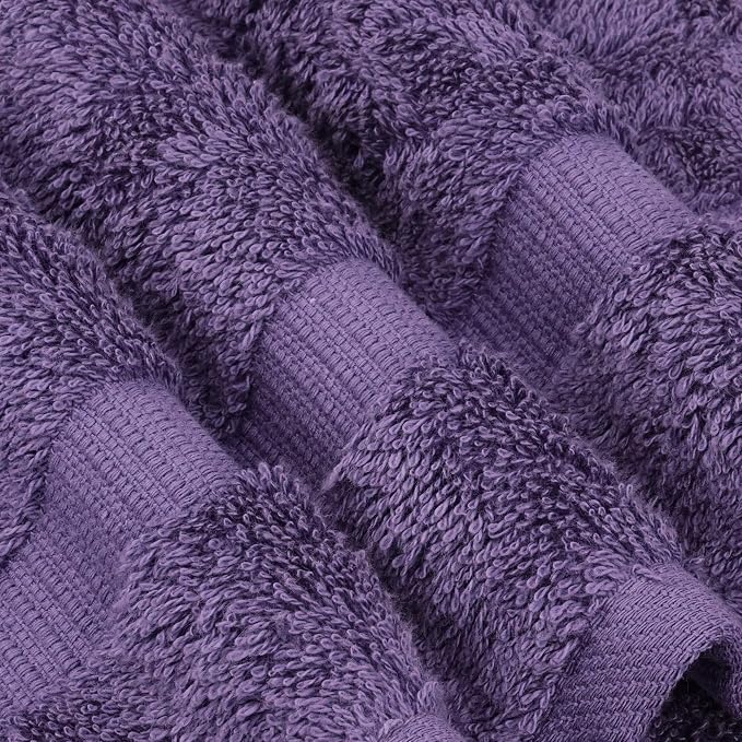 Chakir Turkish Linens 100% Cotton 2-Pack Bath Sheets 35x70, Plum | 100% cotton bath sheets, 35x70 oversized, OEKO-TEX certified, soft plush and absorbent