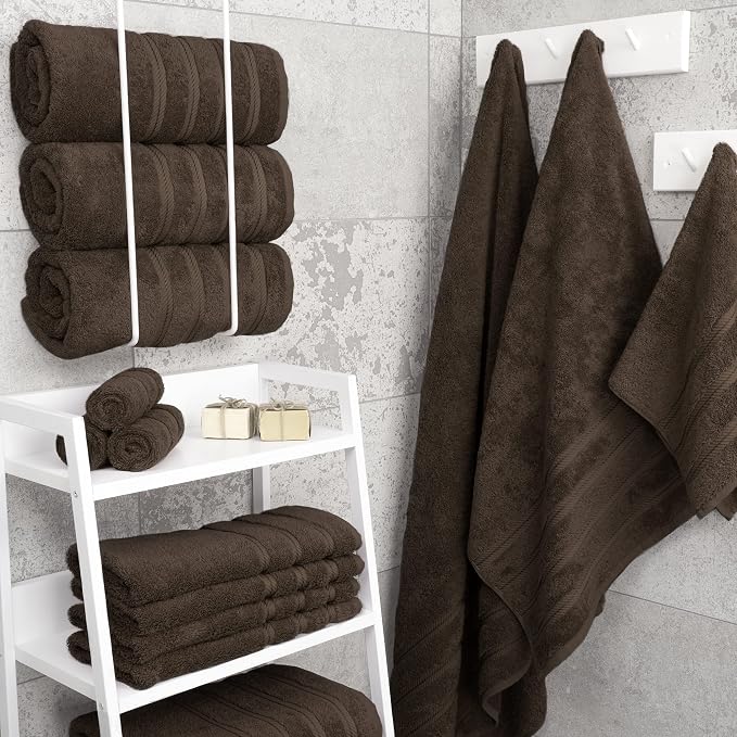 American Soft Linen 100% Cotton Luxury Turkish Towels, 4 PC Bath Towel Set | Soft Absorbent Quick Dry OEKO Tex Standard 100 Certificated Durable Machine Washable Premium Hotel Quality