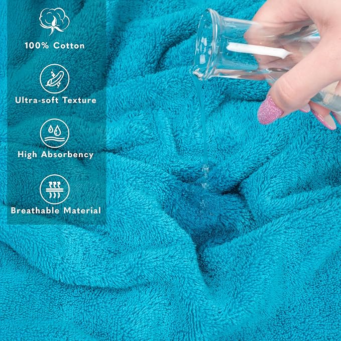 American Soft Linen 100% Cotton Luxury Turkish Towels, 35x70 XL Bath Sheet | Soft Absorbent Quick Dry OEKO Tex Standard 100 Certificated Durable Machine Washable Premium Hotel Quality