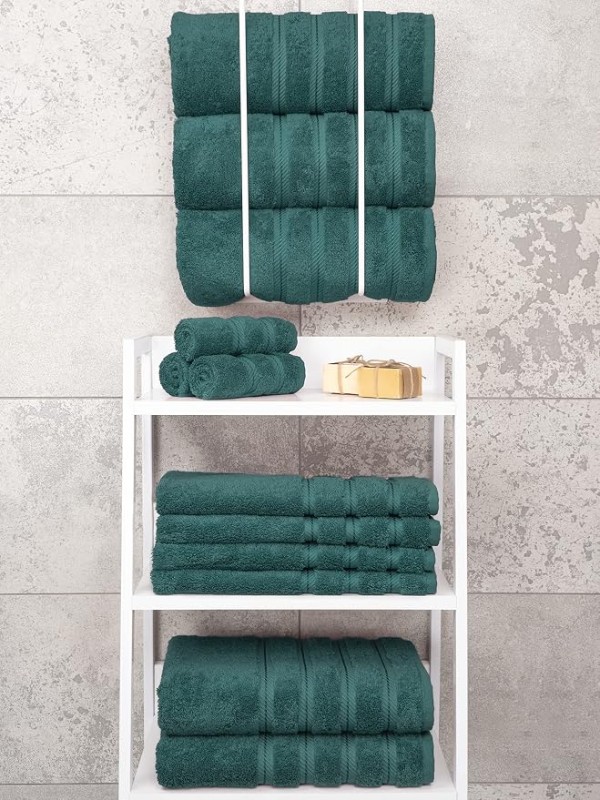 American Soft Linen 100% Cotton Luxury Turkish Towels, 4 PC Bath Towel Set | Soft Absorbent Quick Dry OEKO Tex Standard 100 Certificated Durable Machine Washable Premium Hotel Quality