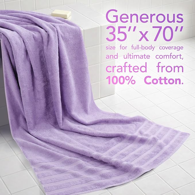 American Soft Linen 100% Cotton Luxury Turkish Towels, 35x70 XL Bath Sheet | Soft Absorbent Quick Dry OEKO Tex Standard 100 Certificated Durable Machine Washable Premium Hotel Quality