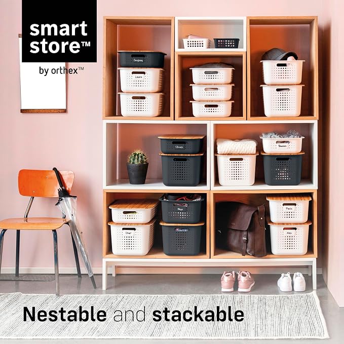 SmartStore - Basket Recycled Storage Box 20-13 Litres - Taupe Colour