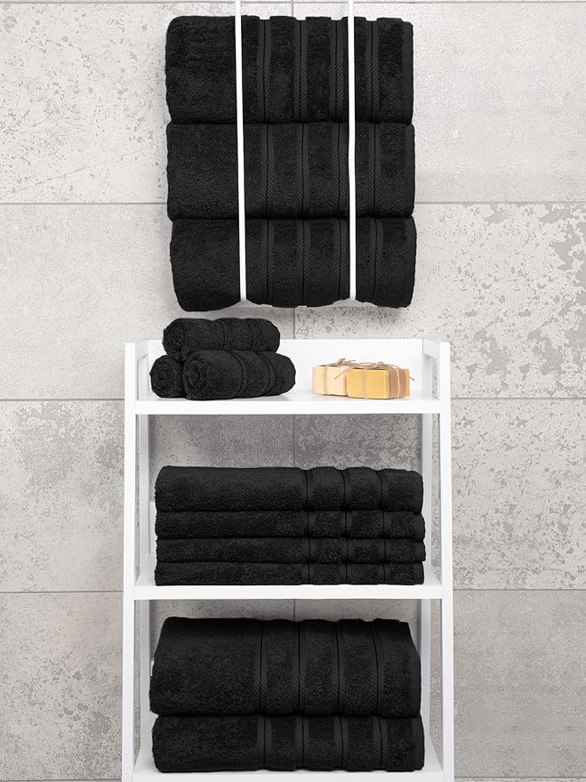 American Soft Linen 100% Cotton Luxury Turkish Towels, 4 PC Bath Towel Set | Soft Absorbent Quick Dry OEKO Tex Standard 100 Certificated Durable Machine Washable Premium Hotel Quality