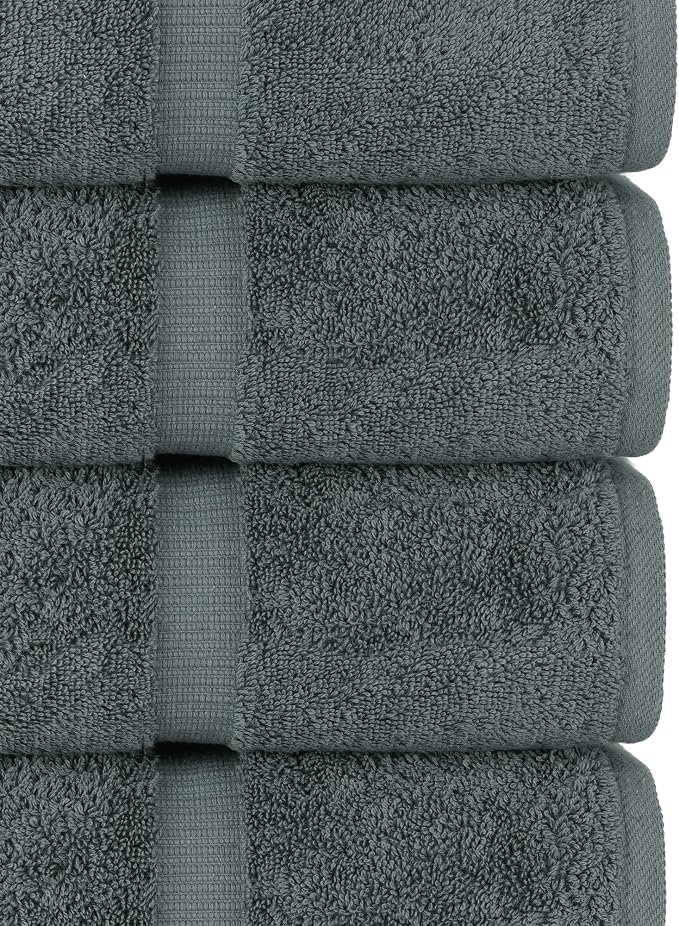 Chakir Turkish Linens | Hotel & Spa Quality 100% Cotton Premium Turkish Towels | Soft & Absorbent (6-Piece Hand Towels) | 100% cotton hand towels, 6-pack 16x30, OEKO-TEX certified, soft absorbent for the bathroom